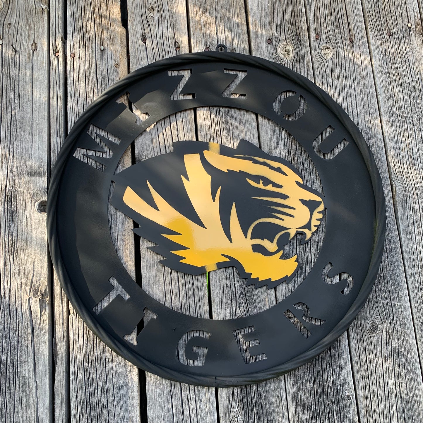 MIZZOU TIGERS MISSOURI CUSTOM METAL VINTAGE CRAFT TEAM SIGN HANDMADE