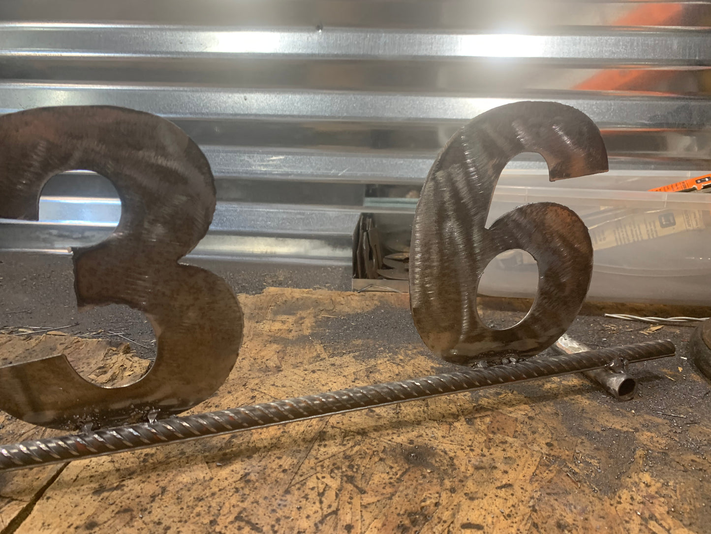 7"H X 36" LONG YOUR CUSTOM NUMBER METAL BARN METAL SIGN WESTERN HOME DECOR