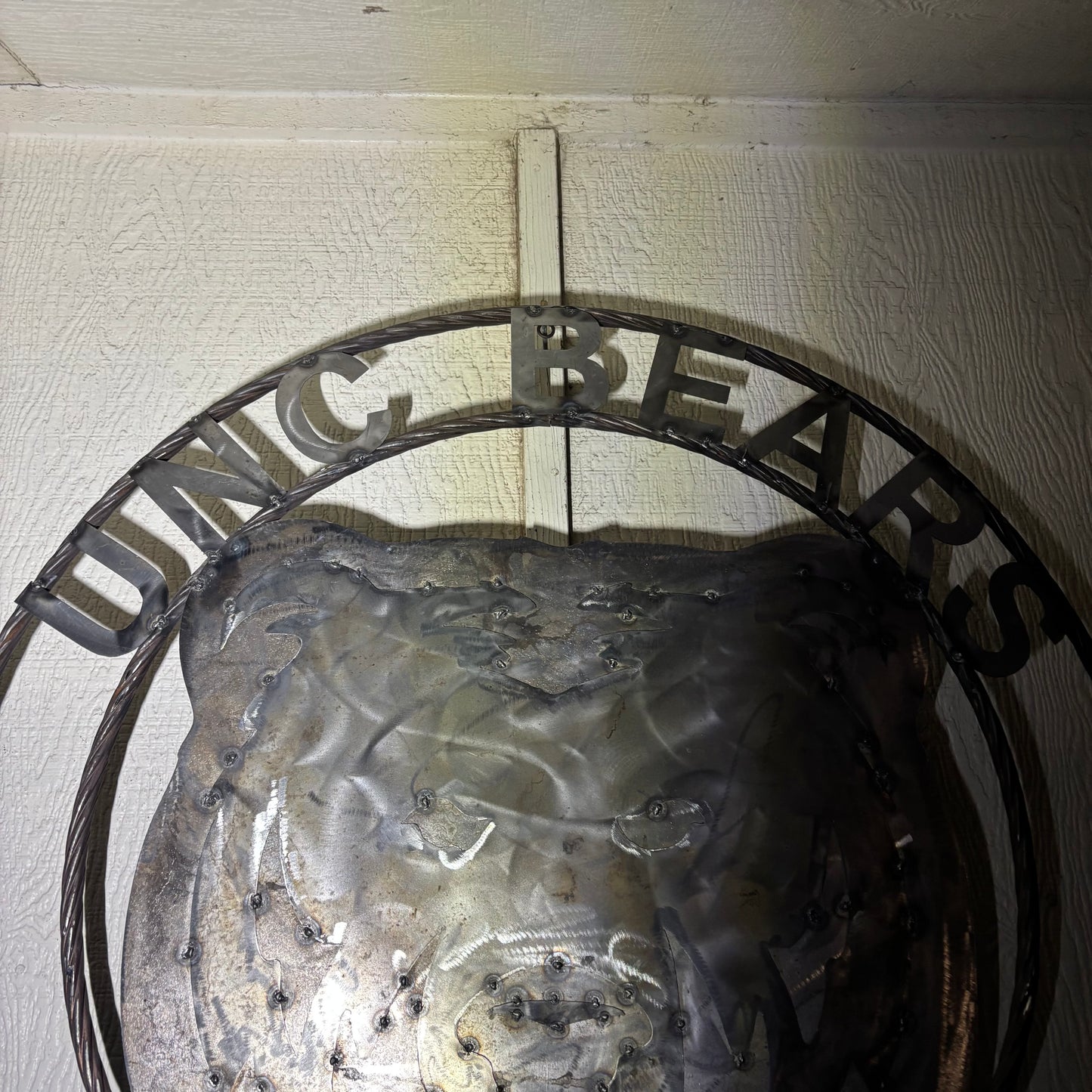 UNC BEARS CUSTOM RAW METAL NO PAINT VINTAGE CRAFT SIGN TEAM HANDMADE TO ORDER