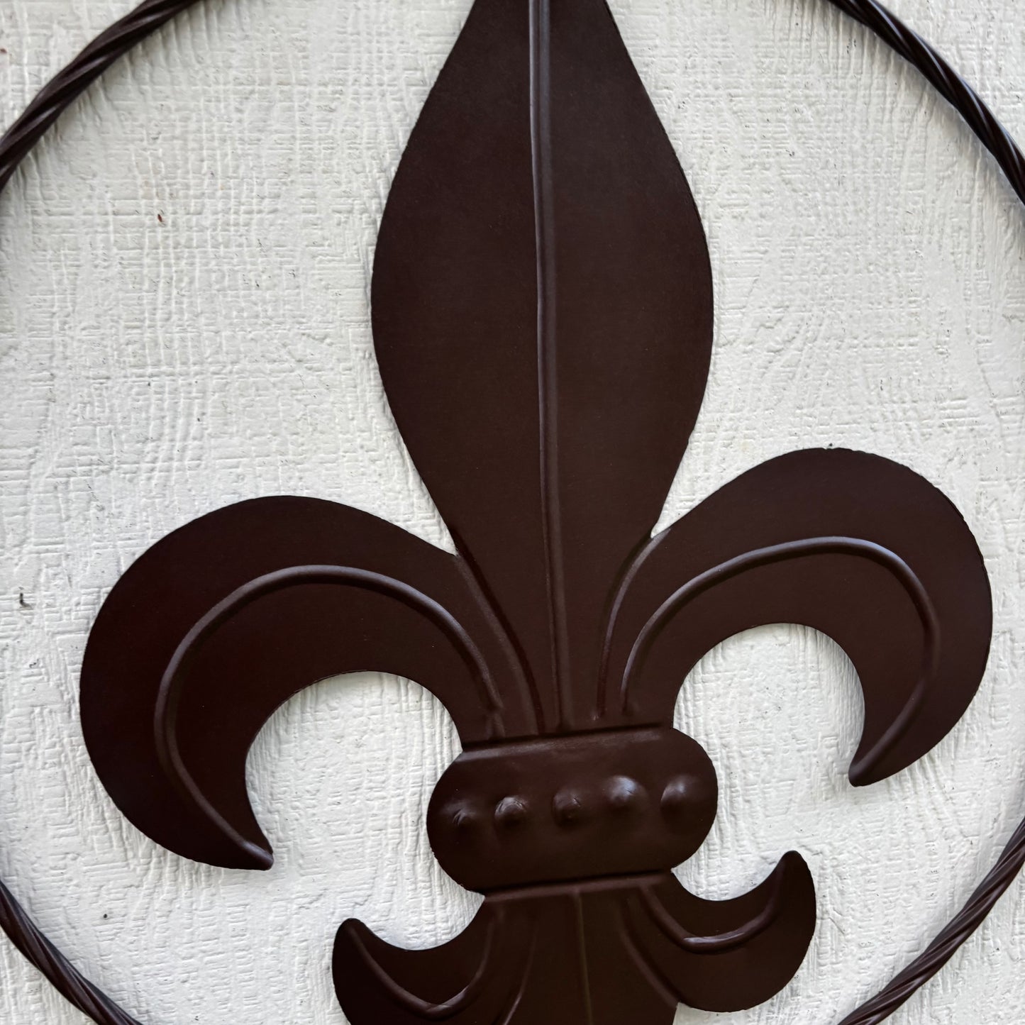 FLEUR DE LIS BRONZE METAL WALL ART SIGN WESTERN HOME DECOR HANDMADE NEW 12",18",24",32"