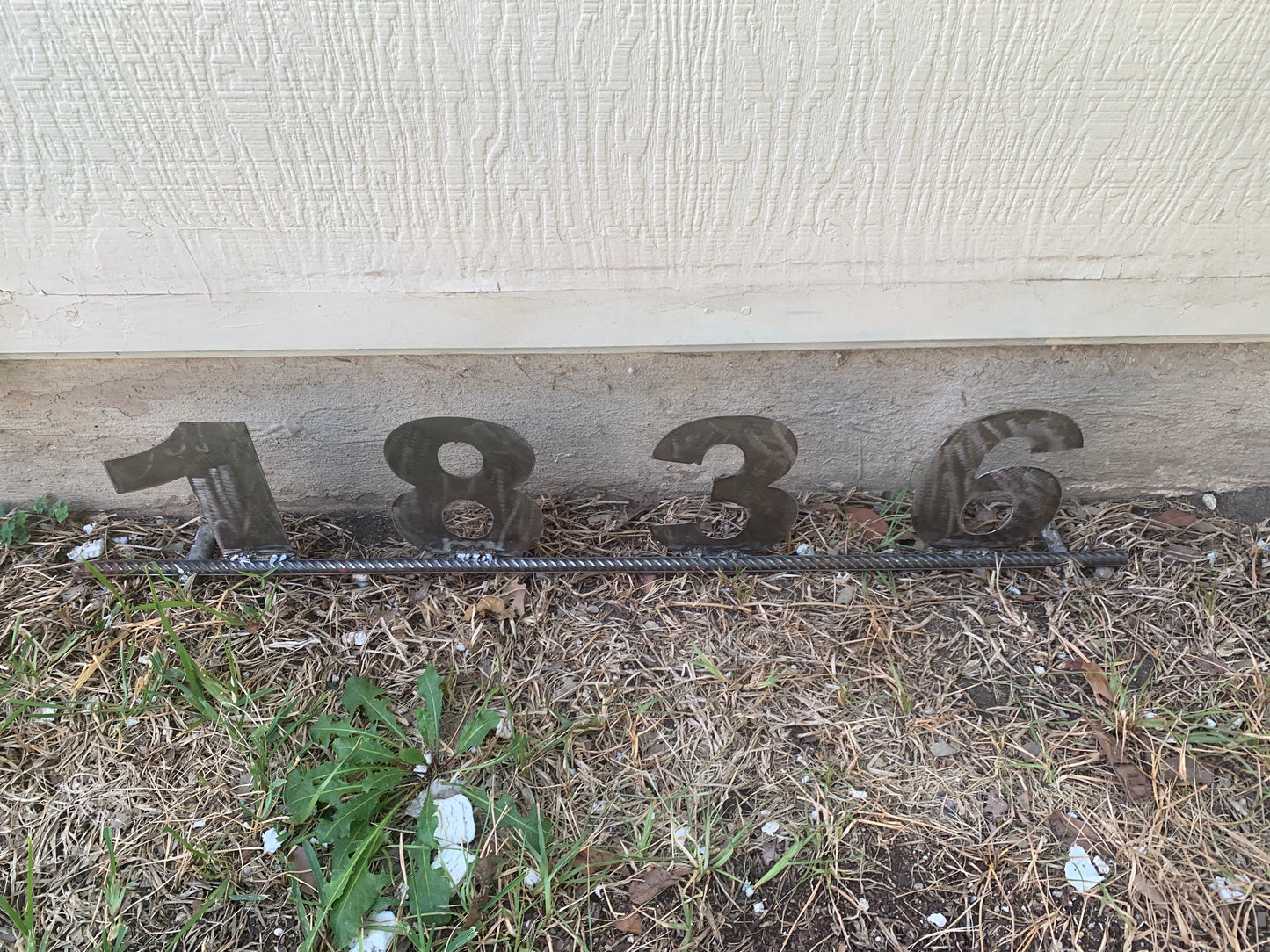 7"H X 36" LONG YOUR CUSTOM NUMBER METAL BARN METAL SIGN WESTERN HOME DECOR