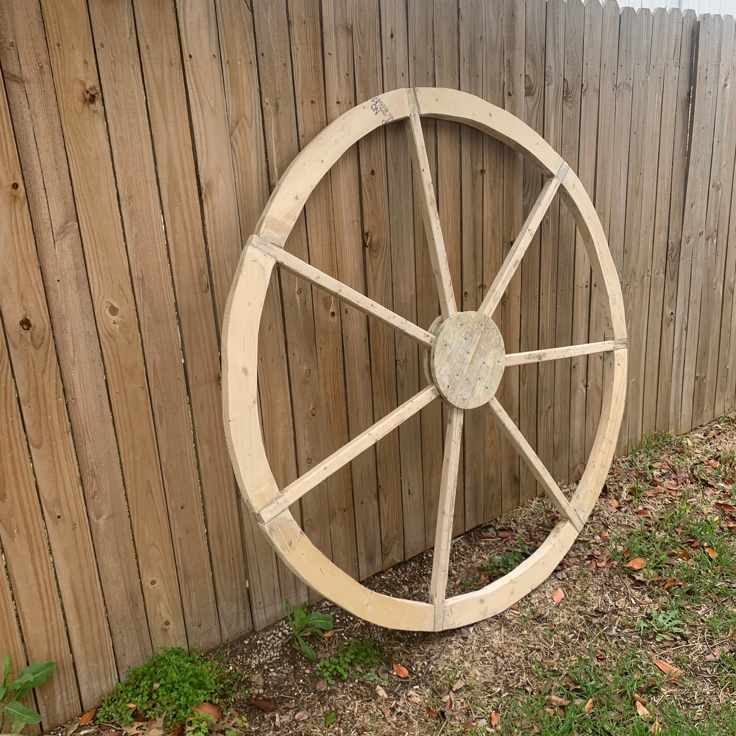 40",60" WAGON WHEEL NATURAL STAIN BARN WOOD WESTERN HOME DECOR RUSTIC HANDMADE NEW