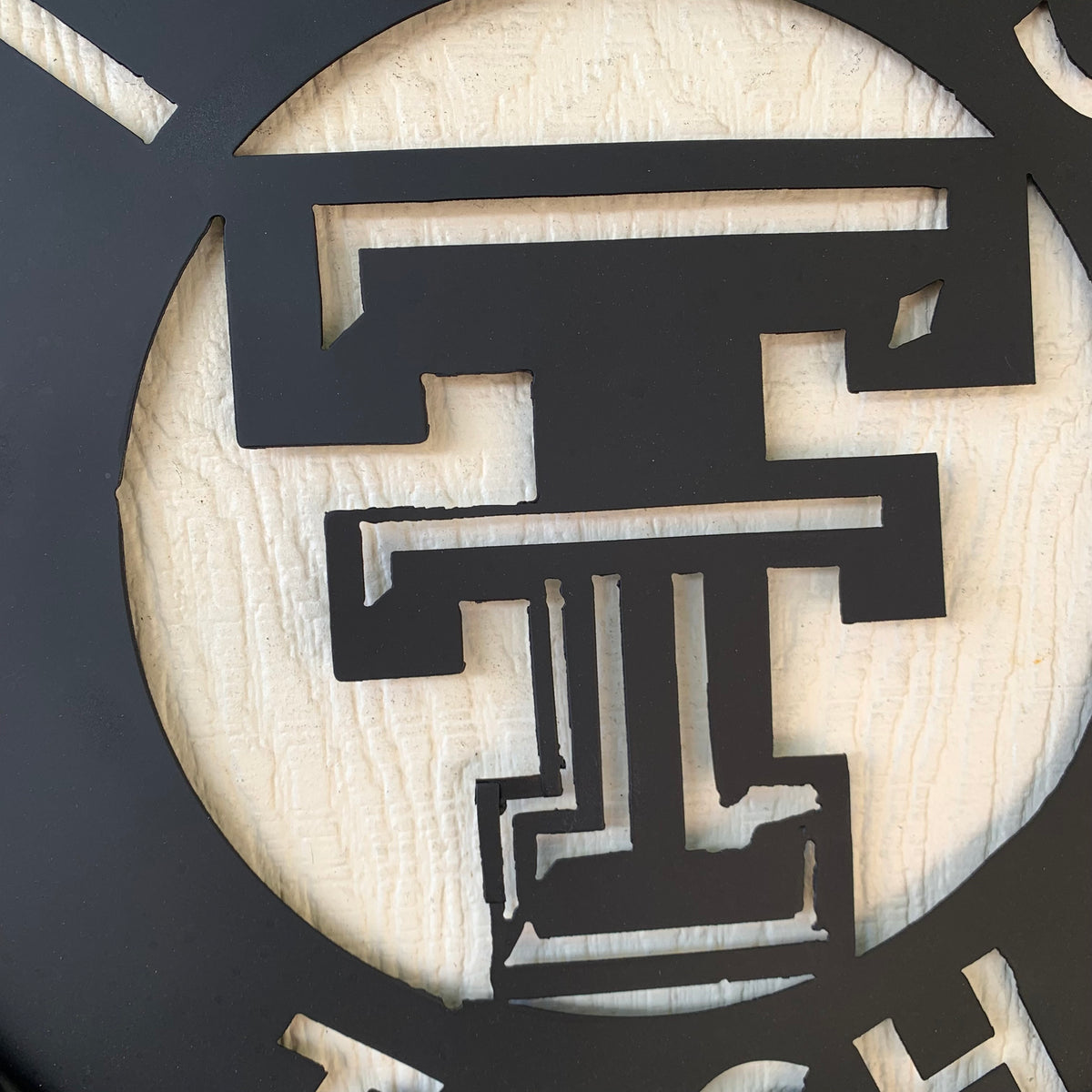 12",18",24",32",36" TEXAS TECH RUSTIC BLACK CUSTOM METAL VINTAGE CRAFT TEAM SIGN HANDMADE TO ORDER