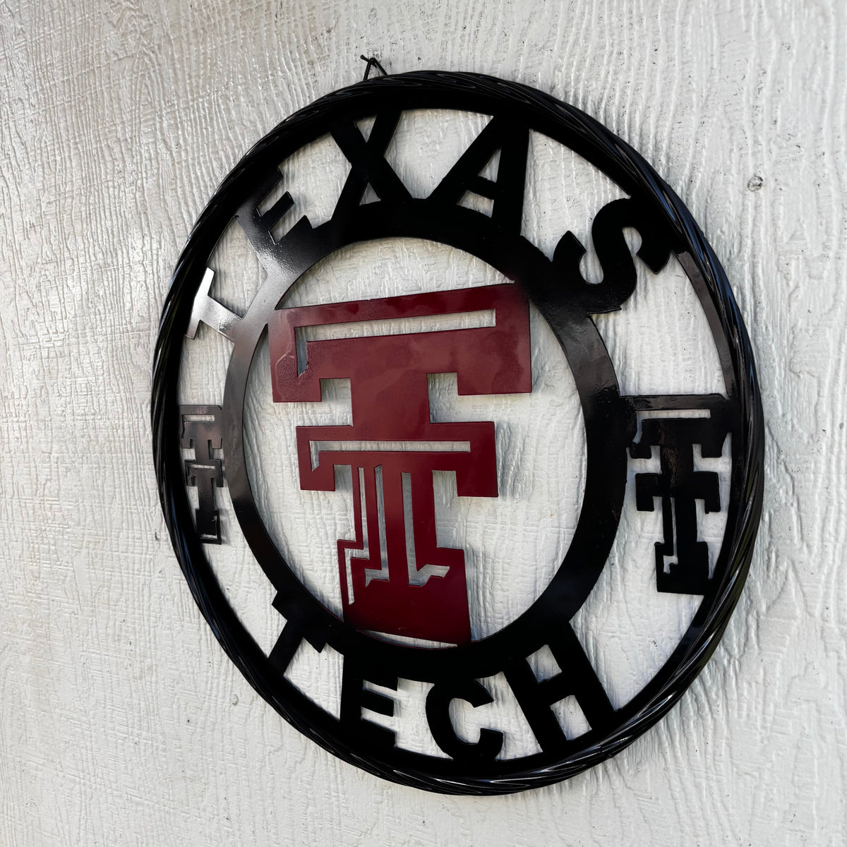 TEXAS TECH CUSTOM METAL VINTAGE CRAFT SIGN WESTERN HOME DECOR HANDMADE 12",18",24",32",36"