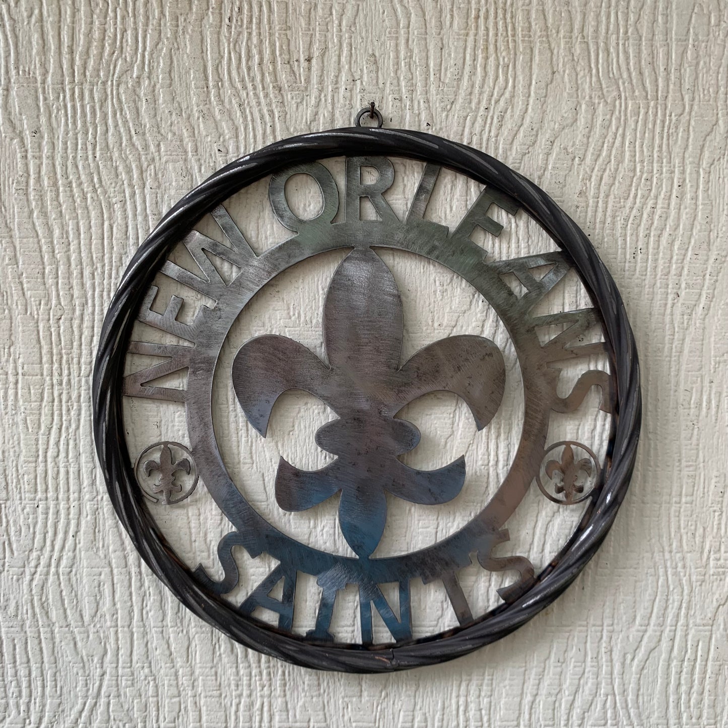 NEW ORLEANS SAINTS CUSTOM RAW METAL CRAFT SIGN WALL ART WESTERN HOME DECOR LASERCUT ART HANDMADE 12",18",24