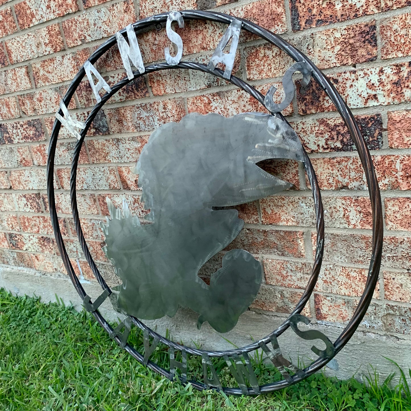 KANSAS JAYHAWKS RAW CUSTOM METAL VINTAGE CRAFT SIGN UNPAINTED TEAM HANDMADE