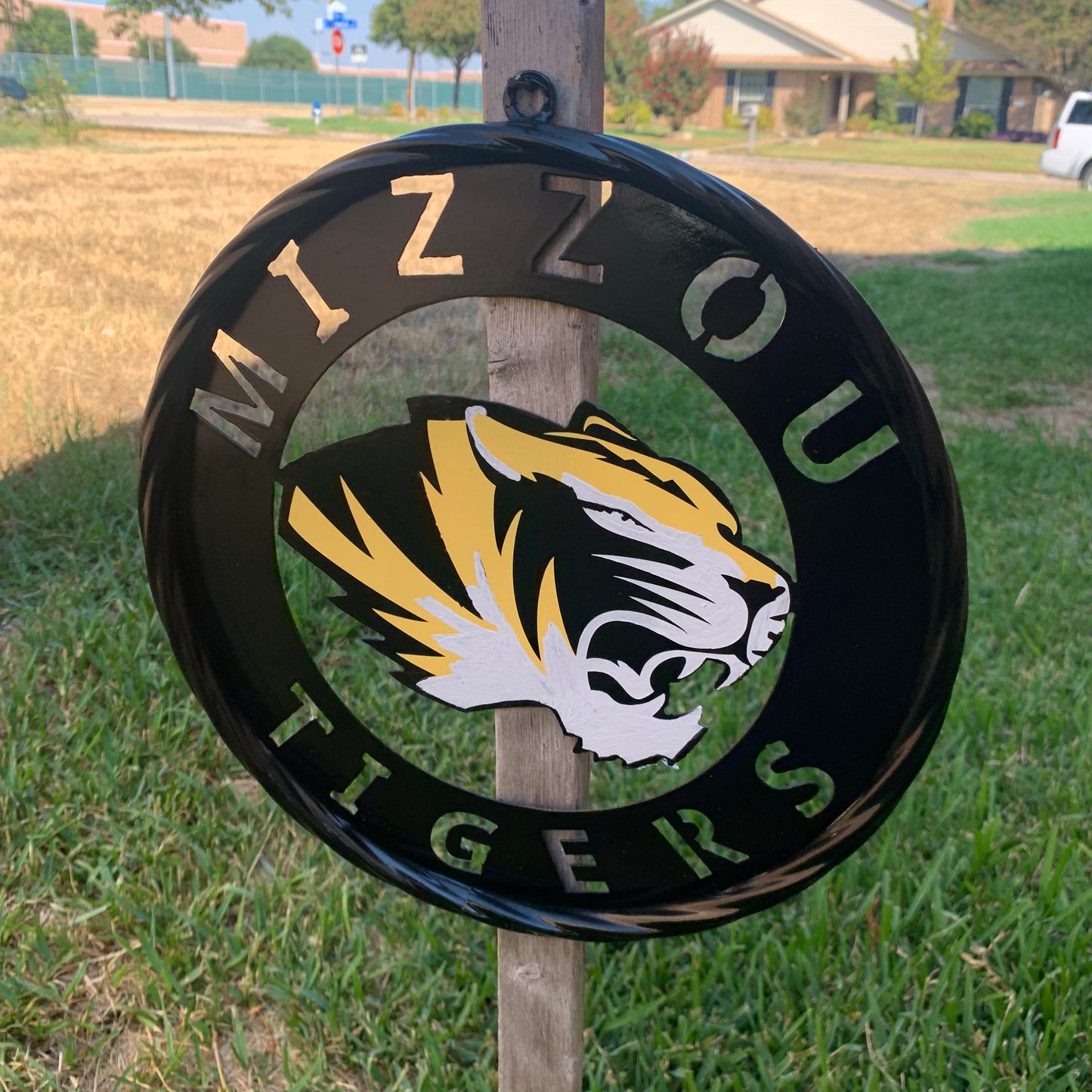 12", 18", 24", 32" MIZZOU TIGERS MISSOURI CUSTOM METAL VINTAGE CRAFT TEAM SIGN HANDMADE