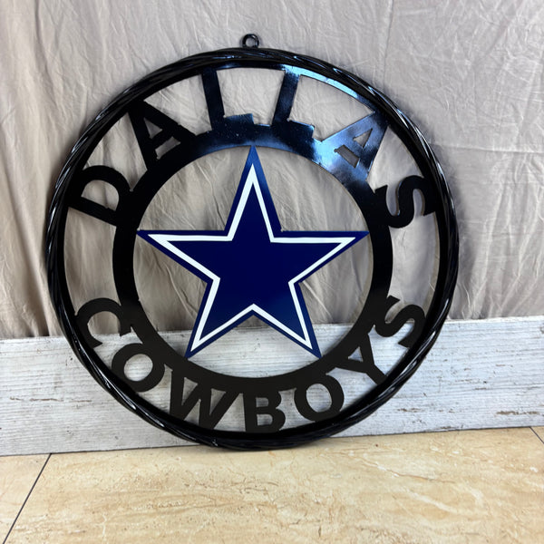 18",24",36" DALLAS COWBOYS METAL WALL ART WESTERN HOME DECOR VINTAGE RUSTIC BRONZE NEW #EH12316