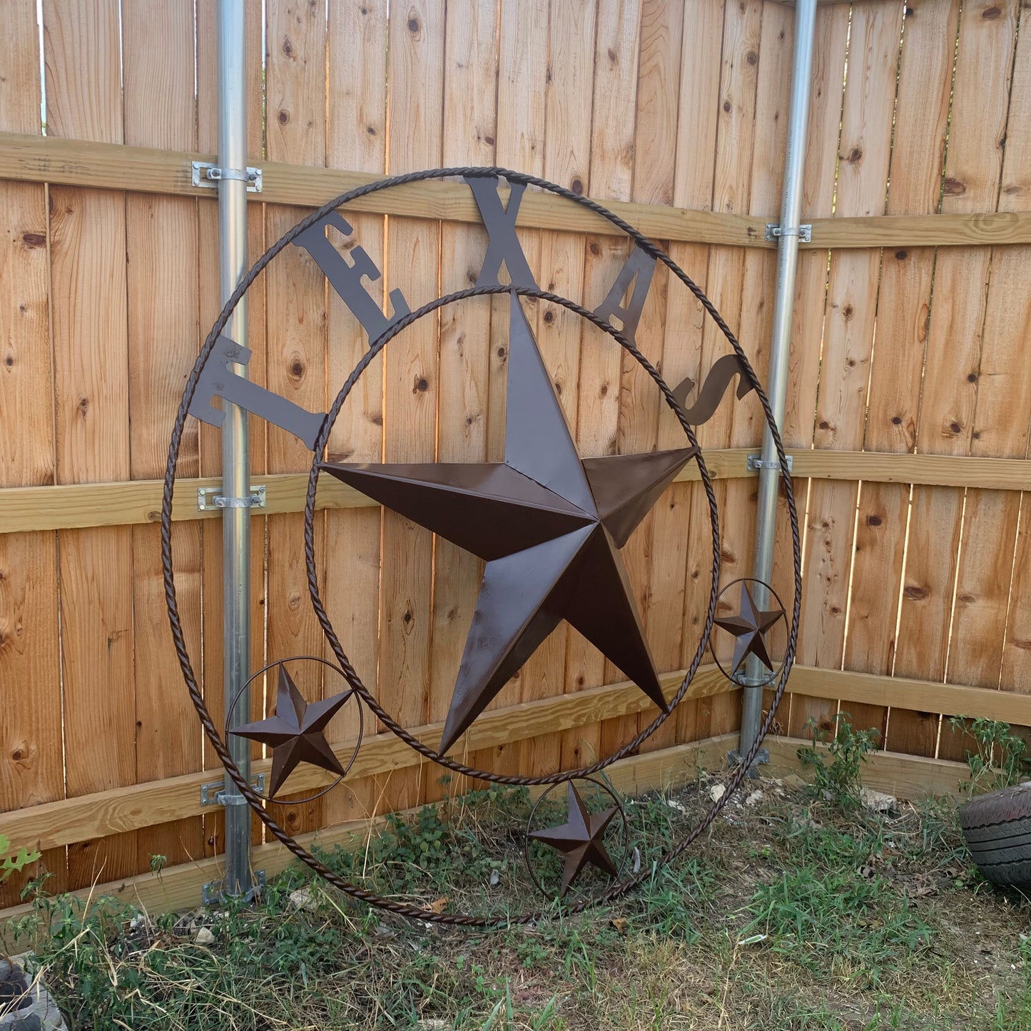 6 FOOT TEXAS LONE STAR GIANT LARGE OVERSIZE BARN STAR METAL RUSTIC BRONZE COPPER WALL ART WESTERN HOME DECOR HANDMADE NEW EH10523