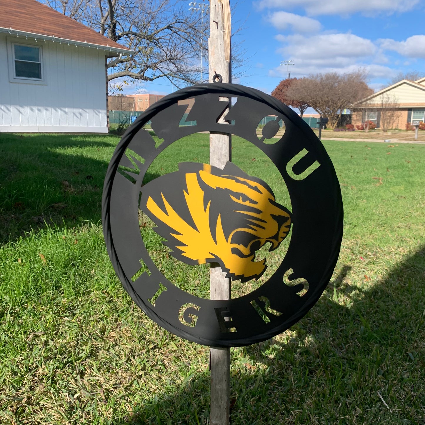 MIZZOU TIGERS MISSOURI CUSTOM METAL VINTAGE CRAFT TEAM SIGN HANDMADE