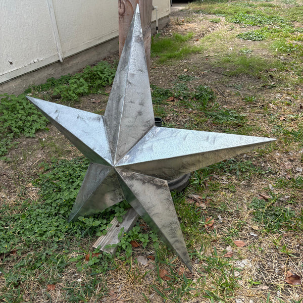 UNFINISHED GALVANIZED BARN STAR 3" TO 120" METAL WALL ART WESTERN HOME  DECOR HANDMADE #EH10418