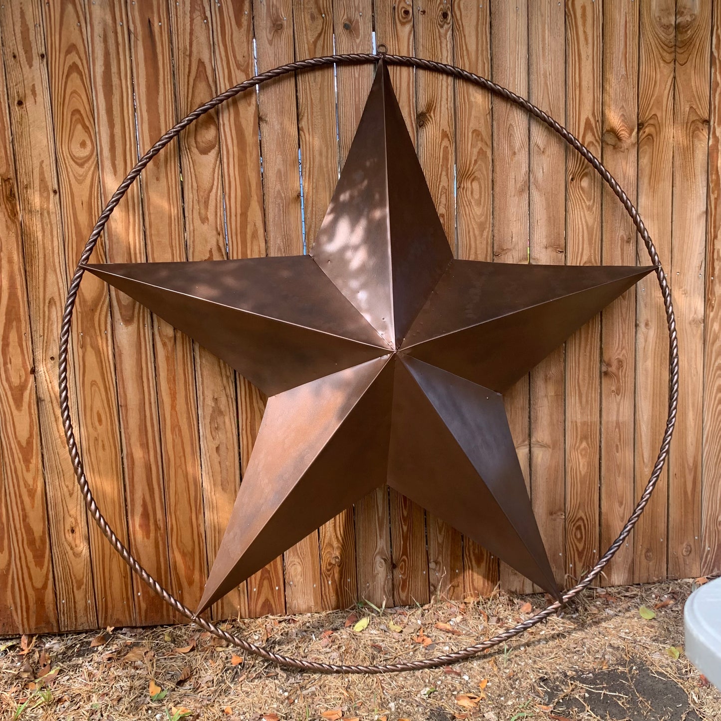 LONE STAR 60" BARN STAR METAL RUSTIC  BRONZE VINTAGE COPPER WALL ART WESTERN HOME DECOR HANDMADE NEW EH10524
