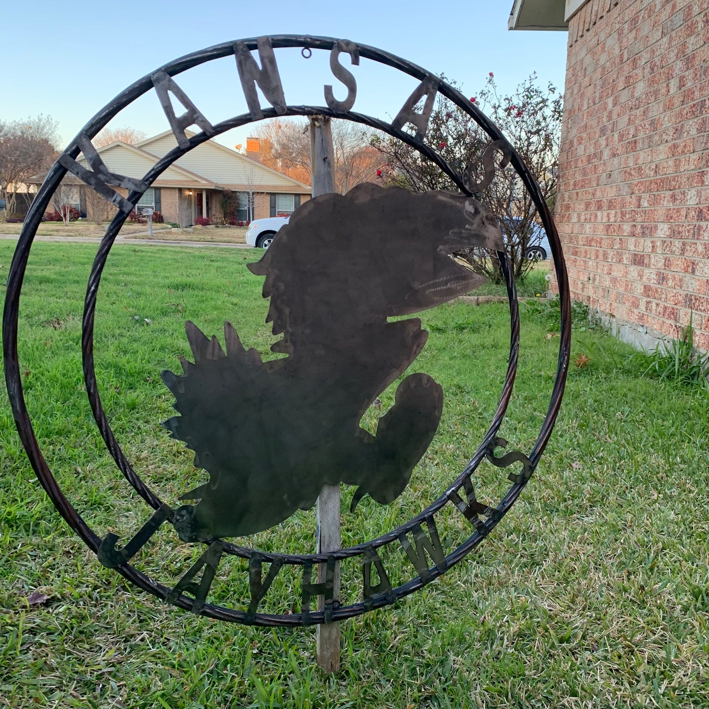KANSAS JAYHAWKS RAW CUSTOM METAL VINTAGE CRAFT SIGN UNPAINTED TEAM HANDMADE