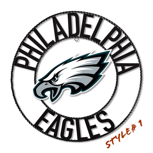 PHILADELPHIA EAGLES CUSTOM METAL VINTAGE CRAFT SIGN TEAM HANDMADE STYLE# 1