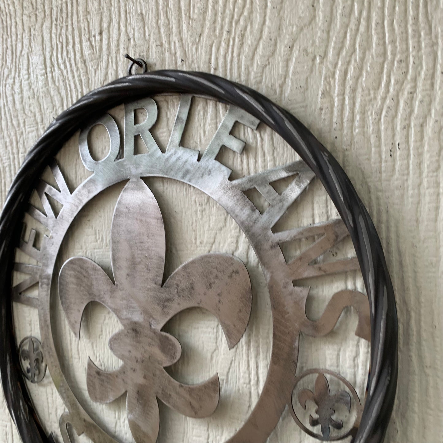 NEW ORLEANS SAINTS CUSTOM RAW METAL CRAFT SIGN WALL ART WESTERN HOME DECOR LASERCUT ART HANDMADE 12",18",24