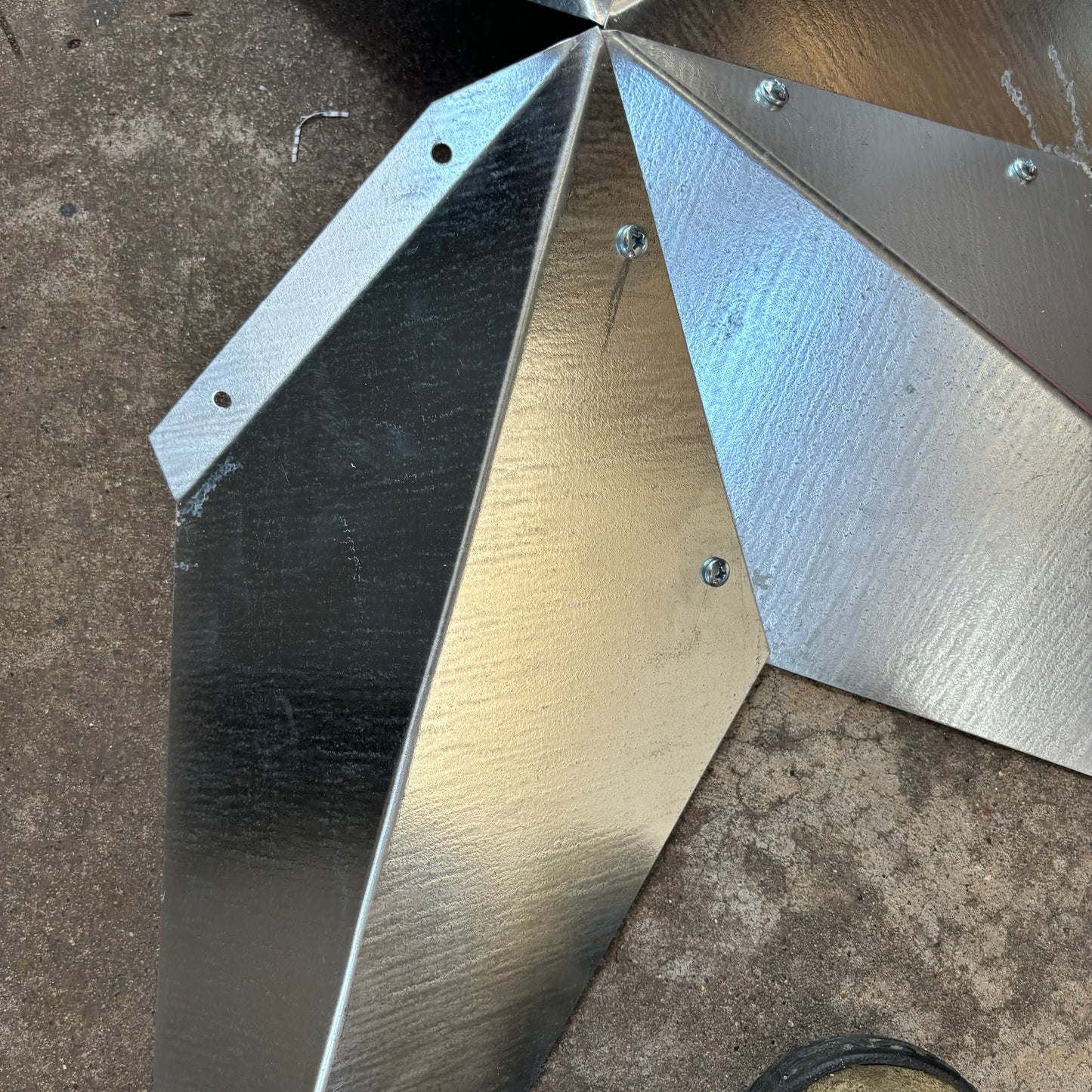 UNFINISHED GALVANIZED KIT STAR 3" TO 120" METAL BARN COUNTRY STAR WALL ART WESTERN HOME  DECOR HANDMADE #EH10418