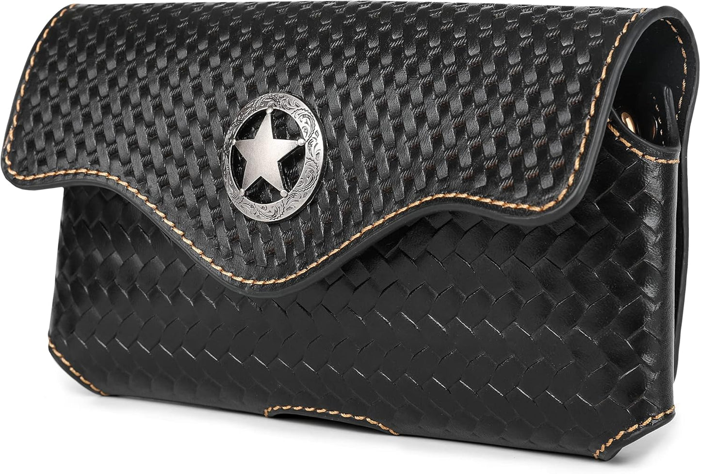 7" LONE STAR BROWN HORIZONTAL LEATHER POUCH EXTRA LARGE  BELT LOOP HOLSTER CELL PHONE CASE UNIVERSAL OVERSIZE #EH12950