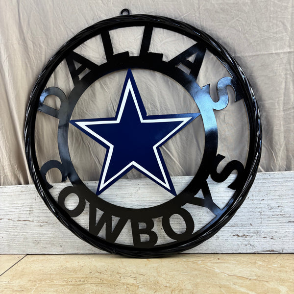 18",24",36" DALLAS COWBOYS METAL WALL ART WESTERN HOME DECOR VINTAGE RUSTIC BRONZE NEW #EH12316
