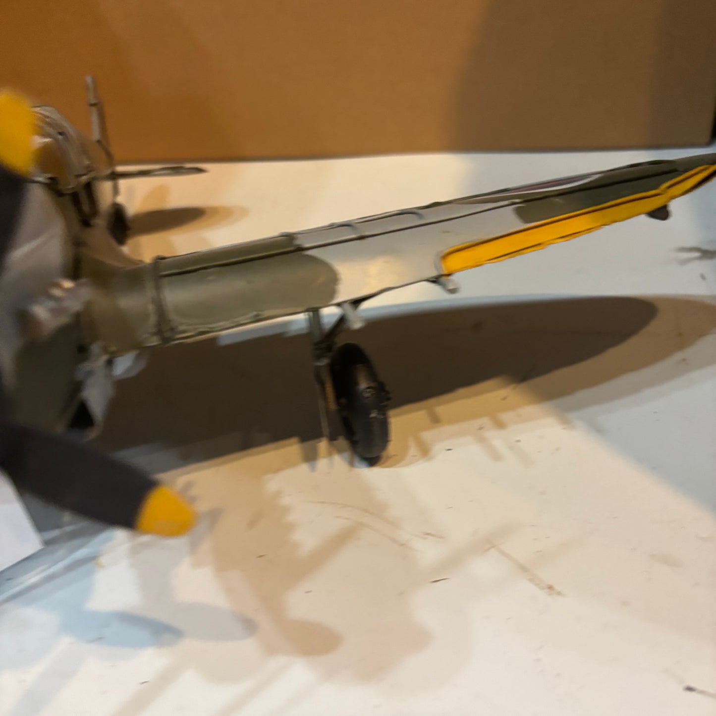SPITFIRE METAL AIRPLAINE WW WESTERN HOME DECOR HANDMADE #RA0234