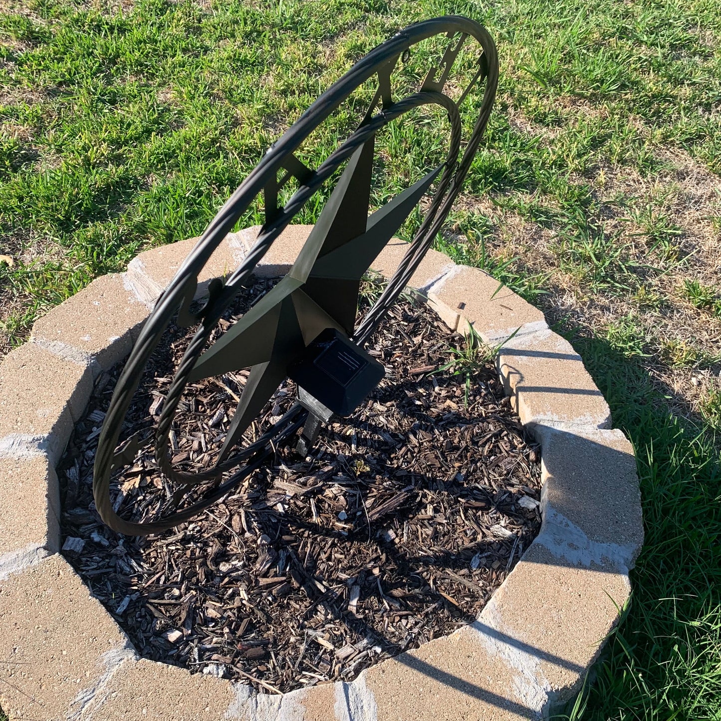 TEXAS 2022 STYLE CUSTOM NAME STAR BARN METAL LONE STAR 3d TWISTED ROPE RING WESTERN HOME DECOR RUSTIC  BLACK HANDMADE 24",32",34",36",40",42",44",46",50"