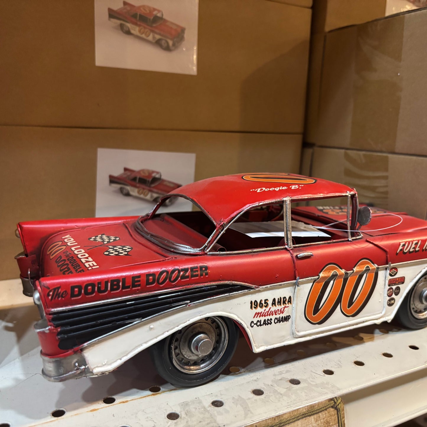 RA0229 CLASSIC METAL NASCAR ART WESTERN HOME DECOR HANDMADE