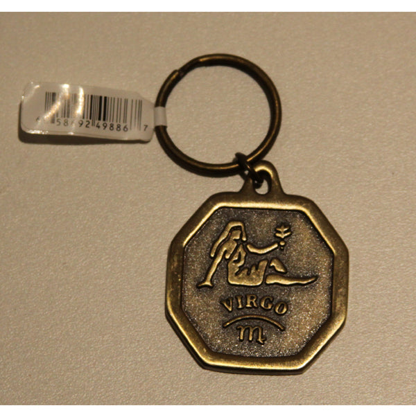 VIRGO ZODIAC SIGN HOROSCOPE KEYCHAIN METAL WESTERN FASHION ART NEW