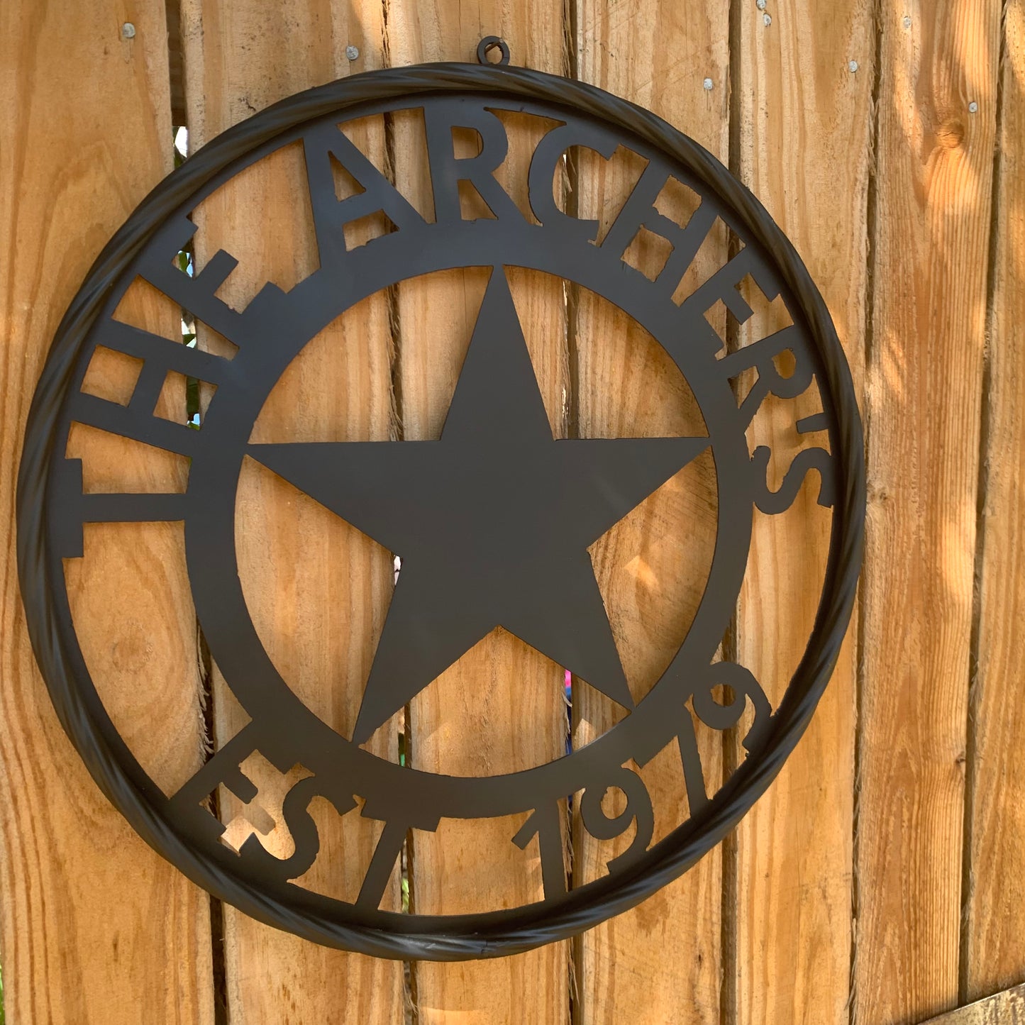 ARCHER STYLE YOUR CUSTOM NAME LASERCUT METAL SIGN WESTERN HOME DECOR HANDMADE ART