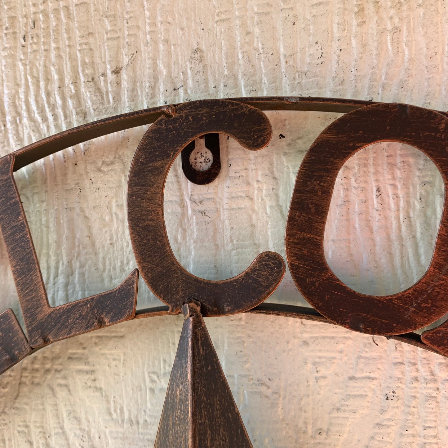 WELCOME FRIENDS FAMILY BARN METAL STAR WALL ART BRONZE WESTERN HOME DECOR HANDMADE NEW #EH13339