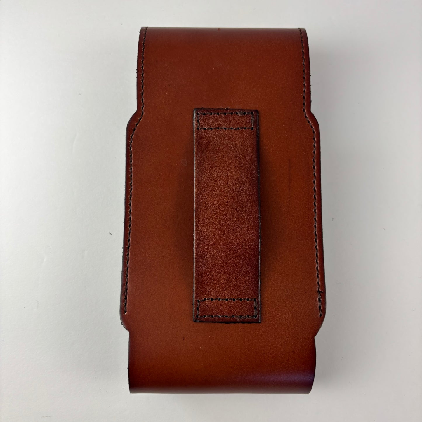 7" LONGHORNS LEATHER HOLSTER BROWN POUCH EXTRA LARGE  BELT LOOP CELL PHONE CASE UNIVERSAL OVERSIZE #EH13321