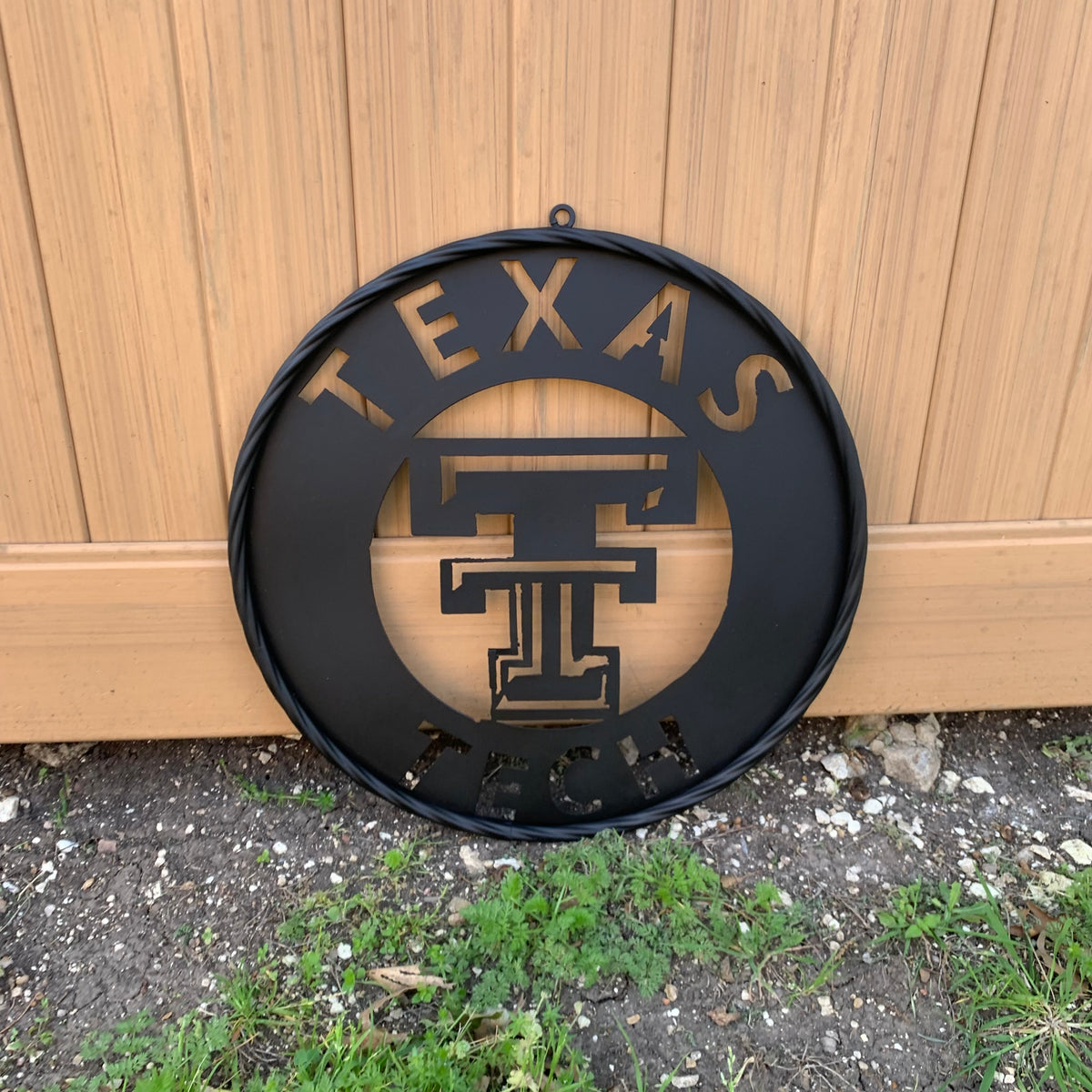 12",18",24",32",36" TEXAS TECH RUSTIC BLACK CUSTOM METAL VINTAGE CRAFT TEAM SIGN HANDMADE TO ORDER