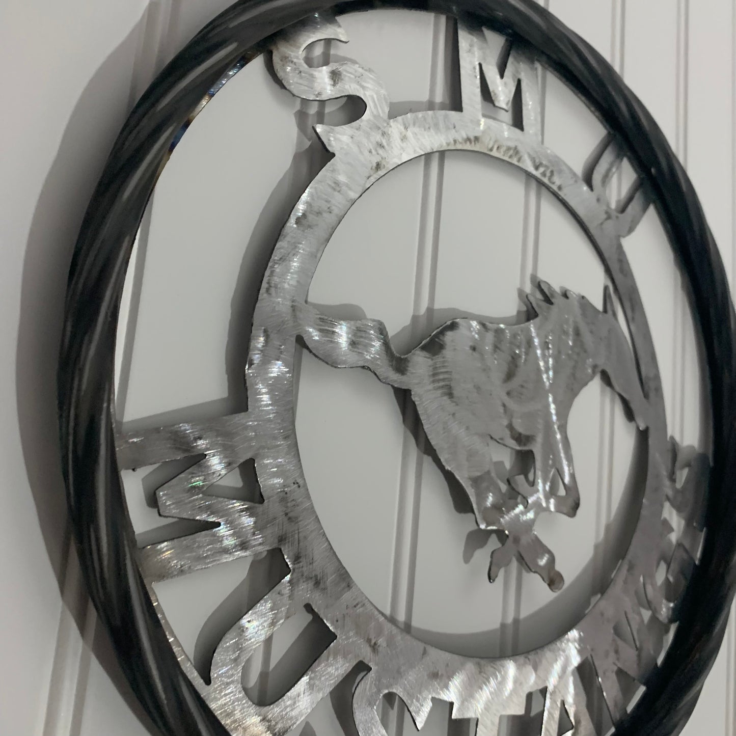 12",18",24",32",36" SMU MUSTANGS RAW METAL CUSTOM VINTAGE CRAFT WALL ART TEAM SIGN HANDMADE