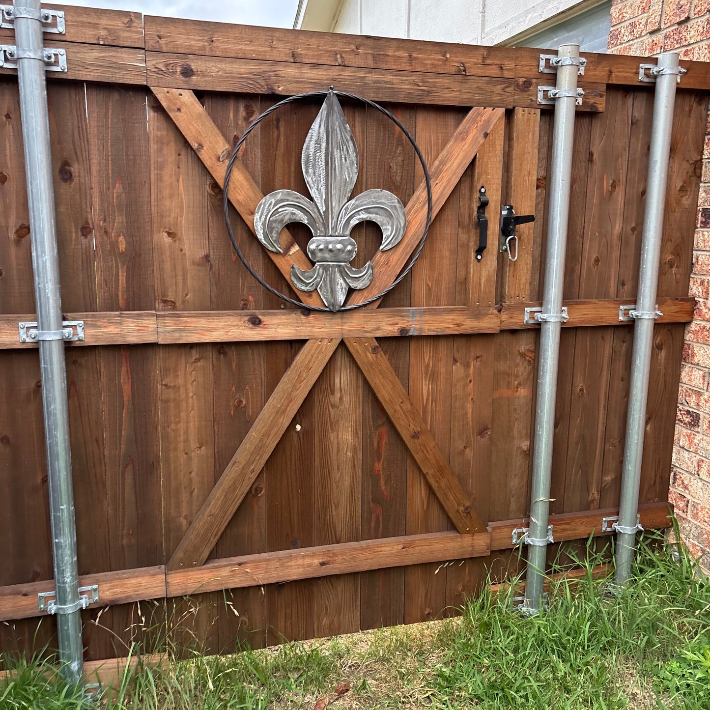 FLEUR DE LIS  CUSTOM RAW METAL METAL UNPAINTED WALL ART SIGN WESTERN HOME DECOR HANDMADE NEW 12",18",24",32"