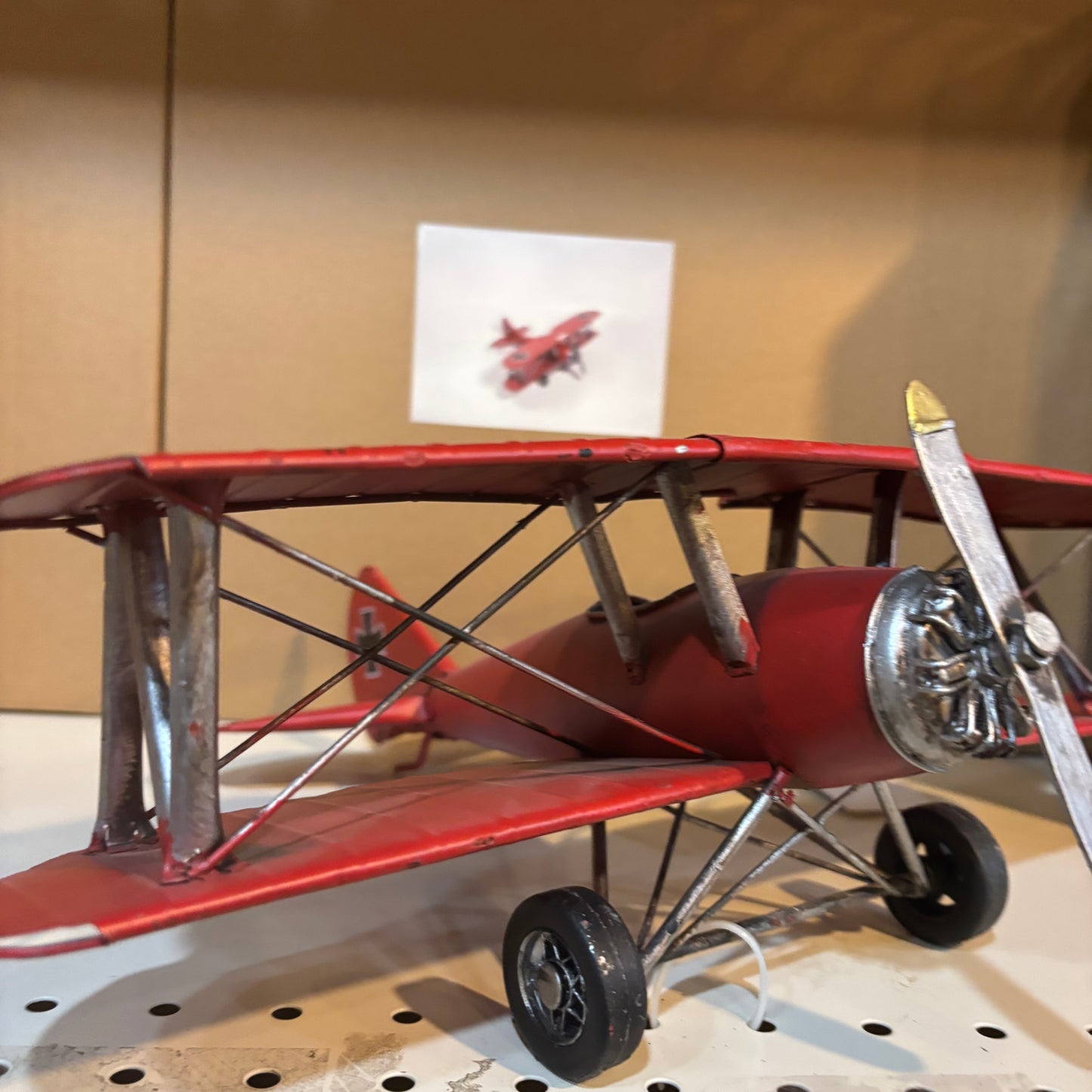 RED BARON AIRPLAINE METAL ART WESTERN HOME DECOR HANDMADE #RA0232