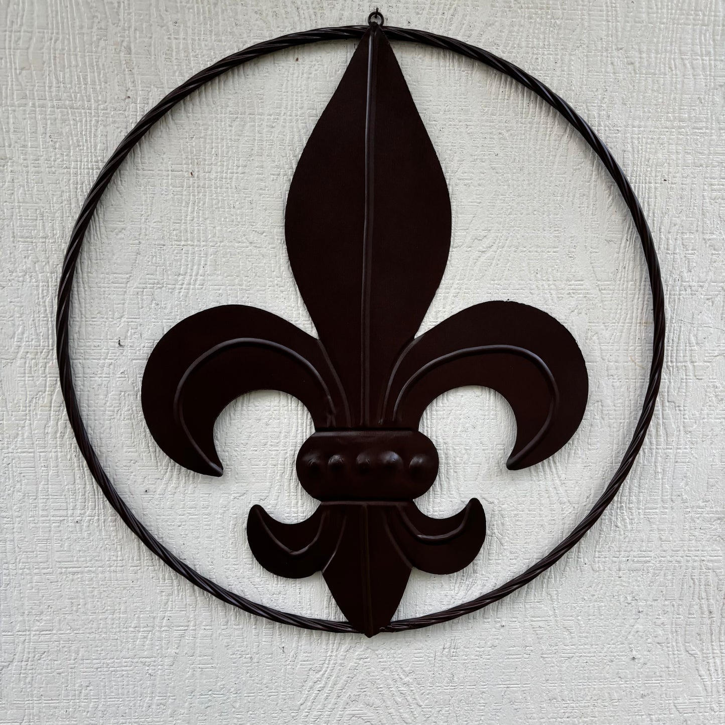 FLEUR DE LIS BRONZE METAL WALL ART SIGN WESTERN HOME DECOR HANDMADE NEW 12",18",24",32"
