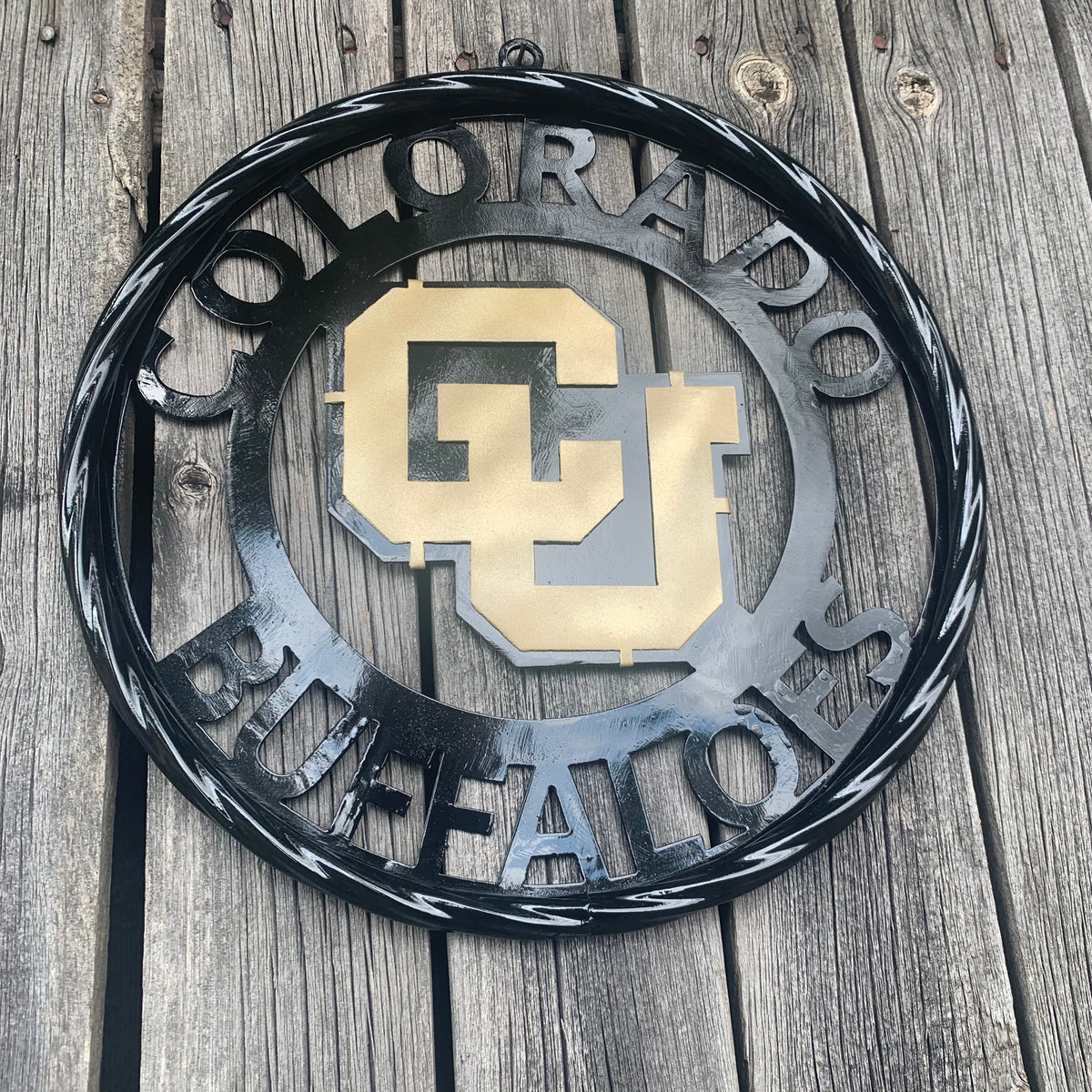 COLORADO BUFFALOES CUSTOM METAL VINTAGE CRAFT SIGN TEAM ART WESTERN HOME DECOR HANDMADE