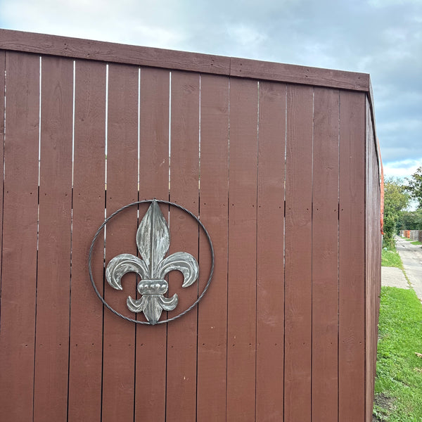 FLEUR DE LIS  CUSTOM RAW METAL METAL UNPAINTED WALL ART SIGN WESTERN HOME DECOR HANDMADE NEW 12",18",24",32"