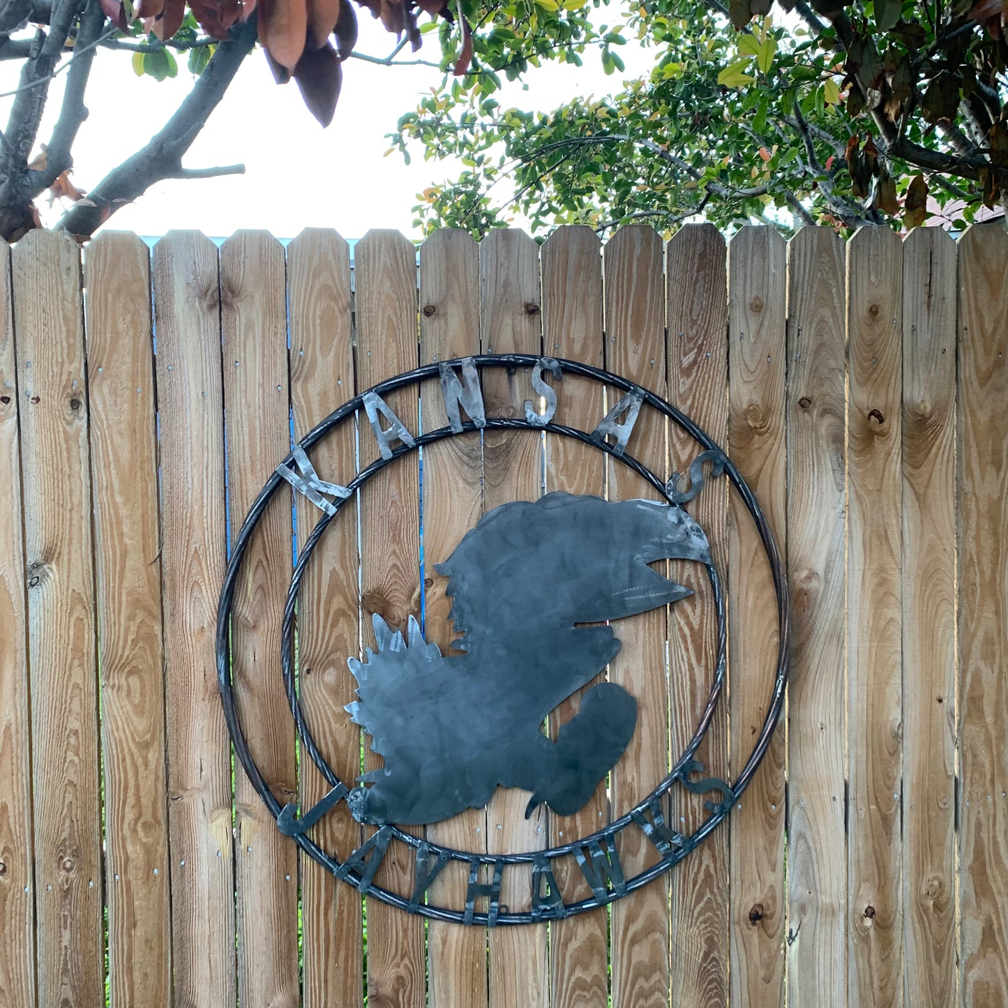 KANSAS JAYHAWKS RAW CUSTOM METAL VINTAGE CRAFT SIGN UNPAINTED TEAM HANDMADE
