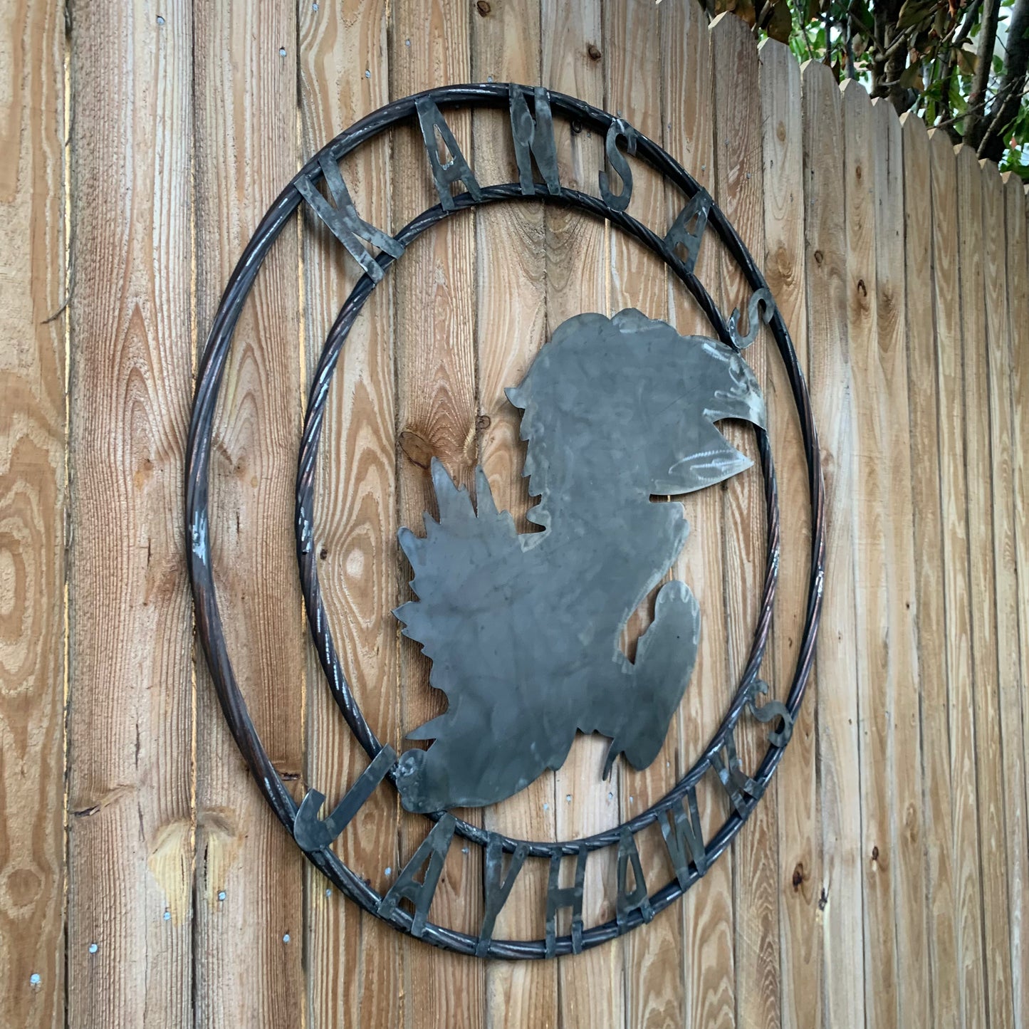 KANSAS JAYHAWKS RAW CUSTOM METAL VINTAGE CRAFT SIGN UNPAINTED TEAM HANDMADE