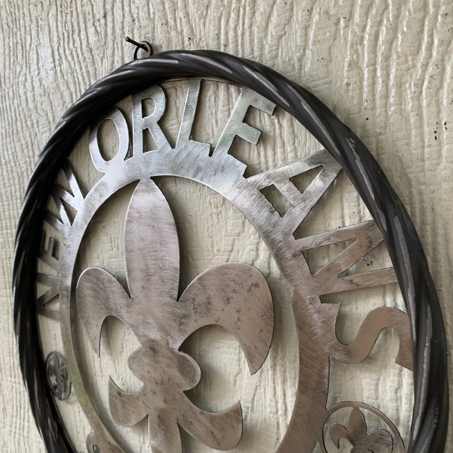 NEW ORLEANS SAINTS CUSTOM RAW METAL CRAFT SIGN WALL ART WESTERN HOME DECOR LASERCUT ART HANDMADE 12",18",24
