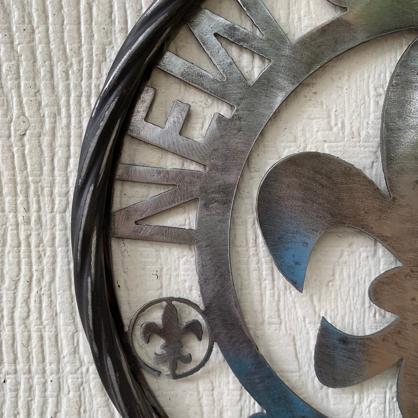 NEW ORLEANS SAINTS CUSTOM RAW METAL CRAFT SIGN WALL ART WESTERN HOME DECOR LASERCUT ART HANDMADE 12",18",24