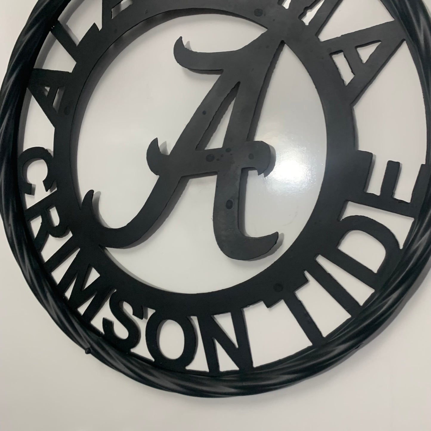ALABAMA CRIMSON TIDE CUSTOM ALL BLACK METAL VINTAGE SIGN TEAM HANDMADE