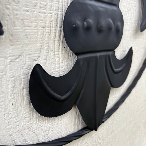 FLEUR DE LIS BLACK FLAT METAL WALL ART SIGN WESTERN HOME DECOR HANDMADE NEW 12",18",24",32"