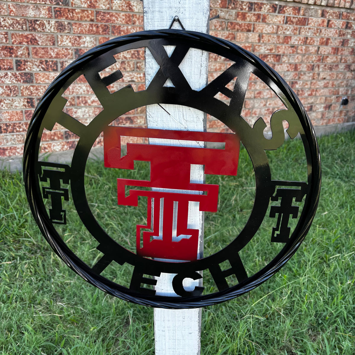 TEXAS TECH CUSTOM METAL VINTAGE CRAFT SIGN WESTERN HOME DECOR HANDMADE 12",18",24",32",36"