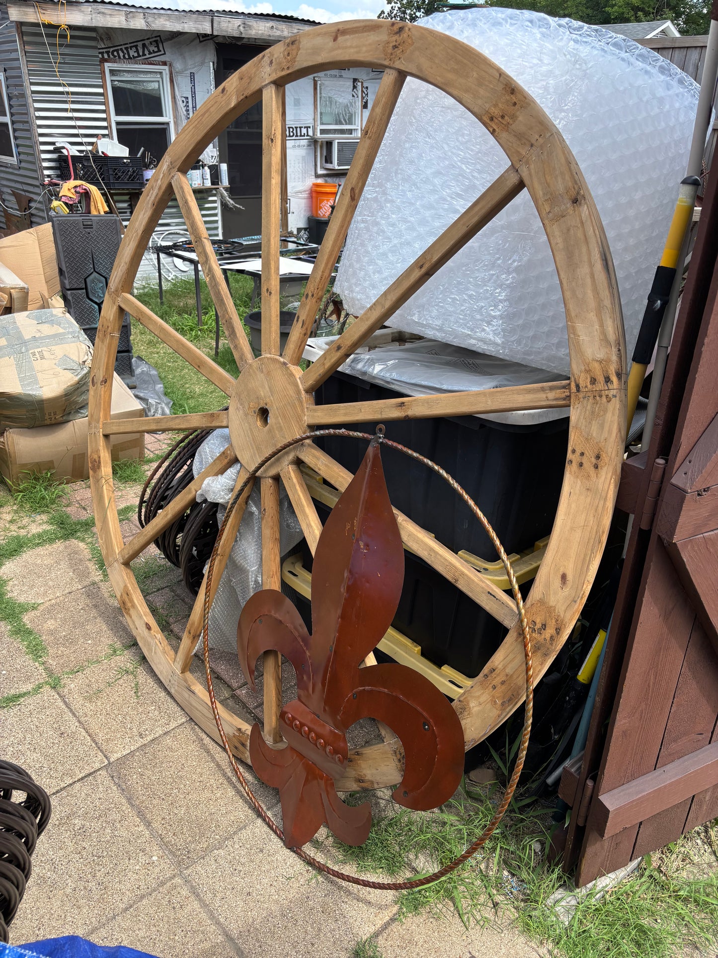 RENT STAR RENTAL SIGN WHEEL METAL WALL ART FOR MOVIE FILM EVENTS WESTERN HOME DECOR HANDMADE #EH13659