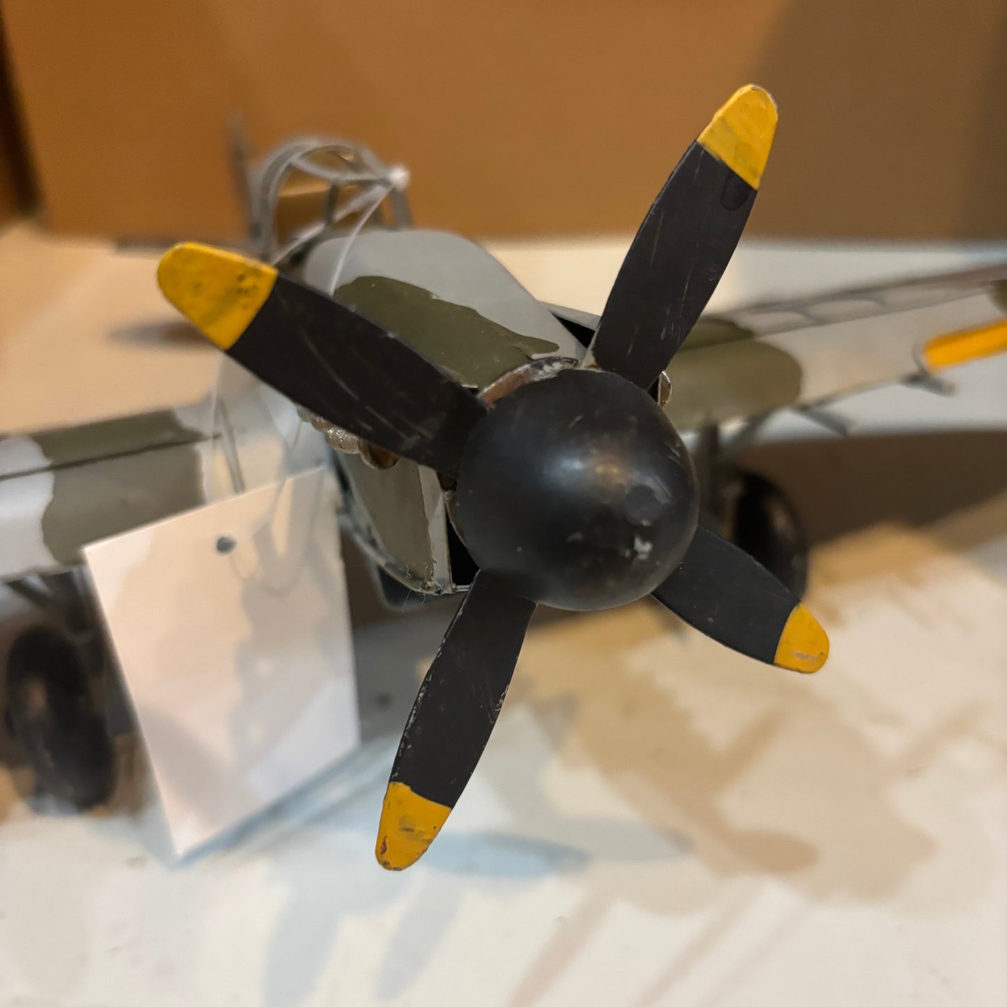 SPITFIRE METAL AIRPLAINE WW WESTERN HOME DECOR HANDMADE #RA0234