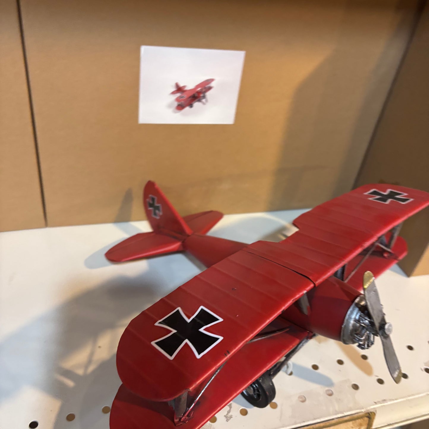 RED BARON AIRPLAINE METAL ART WESTERN HOME DECOR HANDMADE #RA0232
