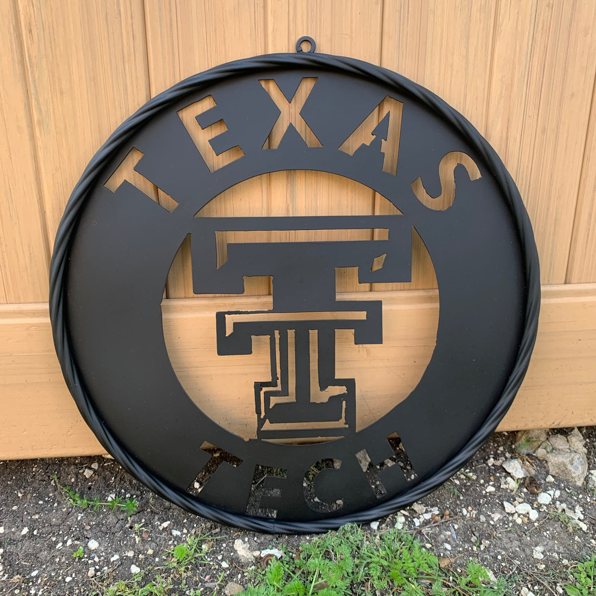 12",18",24",32",36" TEXAS TECH RUSTIC BLACK CUSTOM METAL VINTAGE CRAFT TEAM SIGN HANDMADE TO ORDER