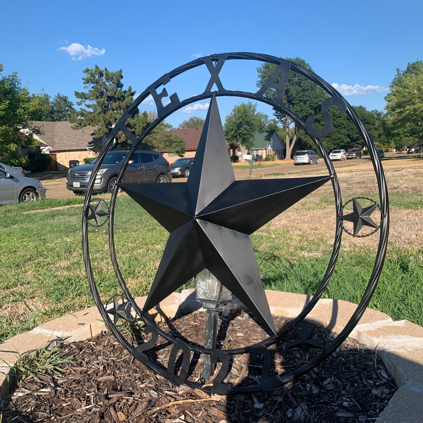 TEXAS 2022 STYLE CUSTOM NAME STAR BARN METAL LONE STAR 3d TWISTED ROPE RING WESTERN HOME DECOR RUSTIC  BLACK HANDMADE 24",32",34",36",40",42",44",46",50"