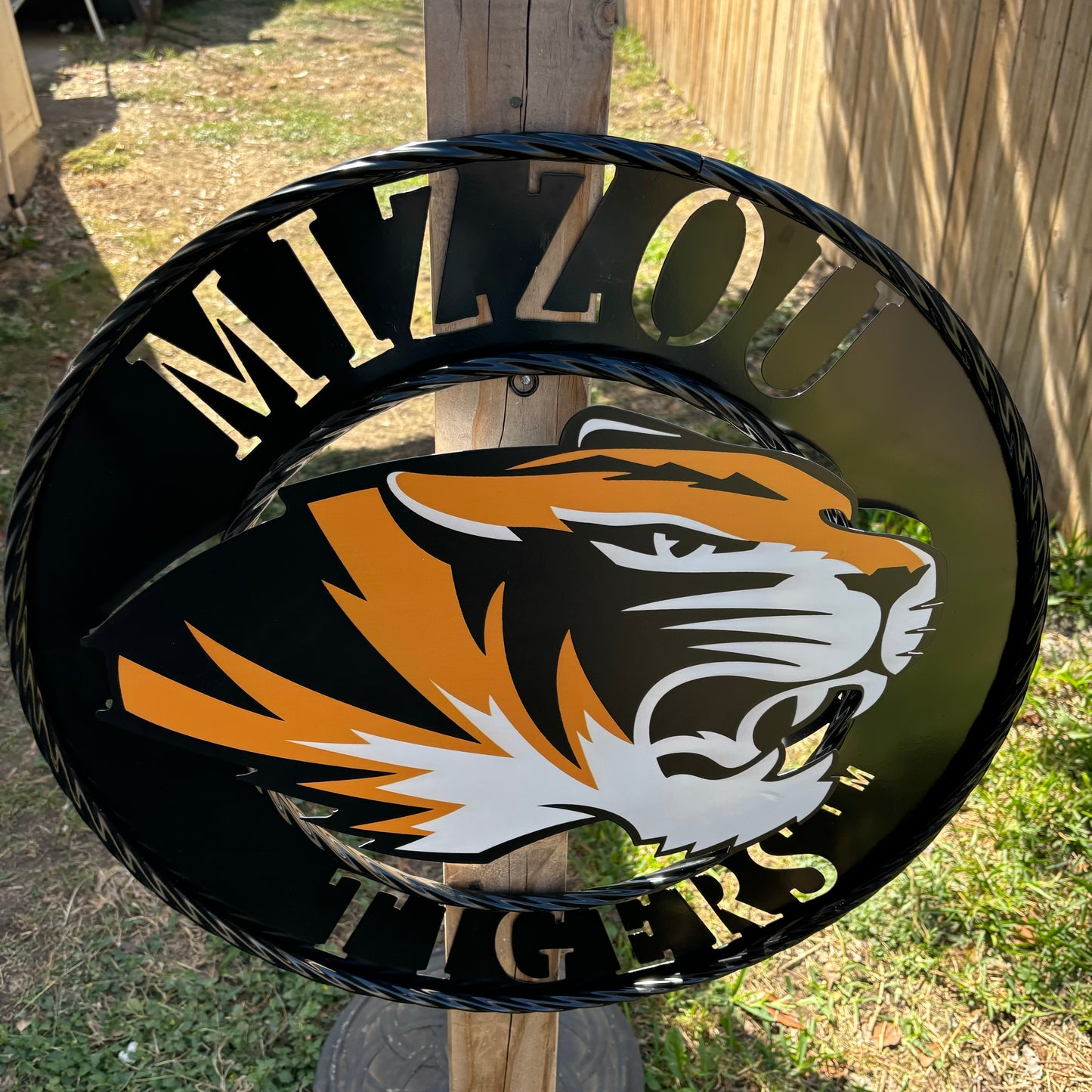 MIZZOU TIGERS MISSOURI CUSTOM METAL VINTAGE CRAFT TEAM SIGN HANDMADE