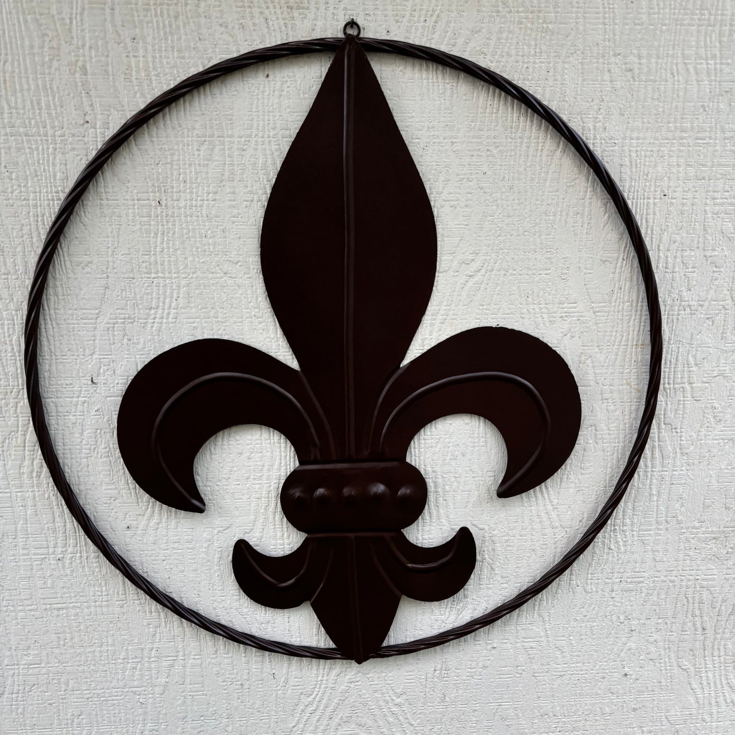 FLEUR DE LIS BRONZE METAL WALL ART SIGN WESTERN HOME DECOR HANDMADE NEW 12",18",24",32"